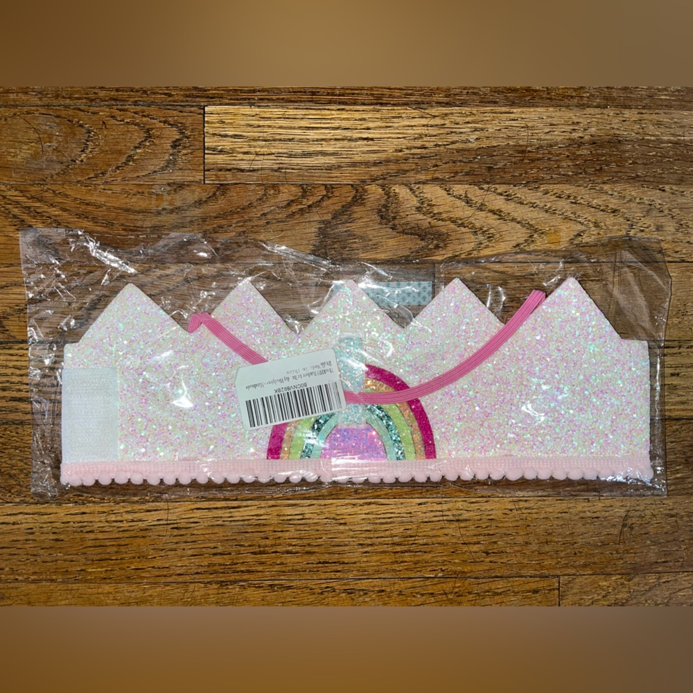 Glittery Girls First Birthday Crown